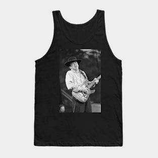 Stevie Ray Vaughan BW Photograph Tank Top